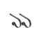Original MantleClip® Matte Black Stocking Holders, 2ct.